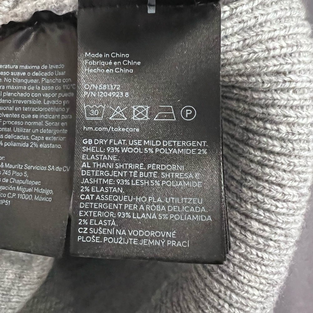 Light grey wool blend super soft sweater - Picture 5 of 5